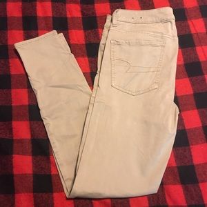 American Eagle Khaki Jeggings